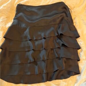Tocca Black Tiered Skirt